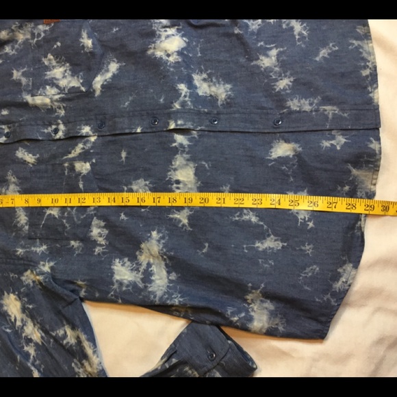 Uniformed Men Sz Large Button Down Tie Dye Shirt - Picture 5 of 8